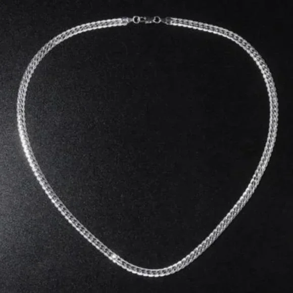 “18” NEW 925 STERLING SILVER SNAKE CHAIN NECKLACE, NICE NECKLACE, CUTE NECKLACE - Picture 3 of 5